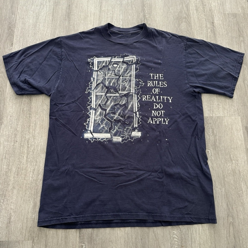 Vintage Disney Twilight zone Tower of Terror Shirt Size XL The Rules Of Reality